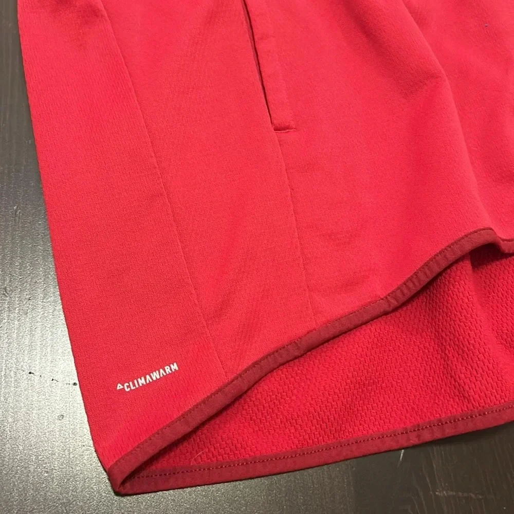 ADIDAS Climawarm Hoodie Red Size  Large.